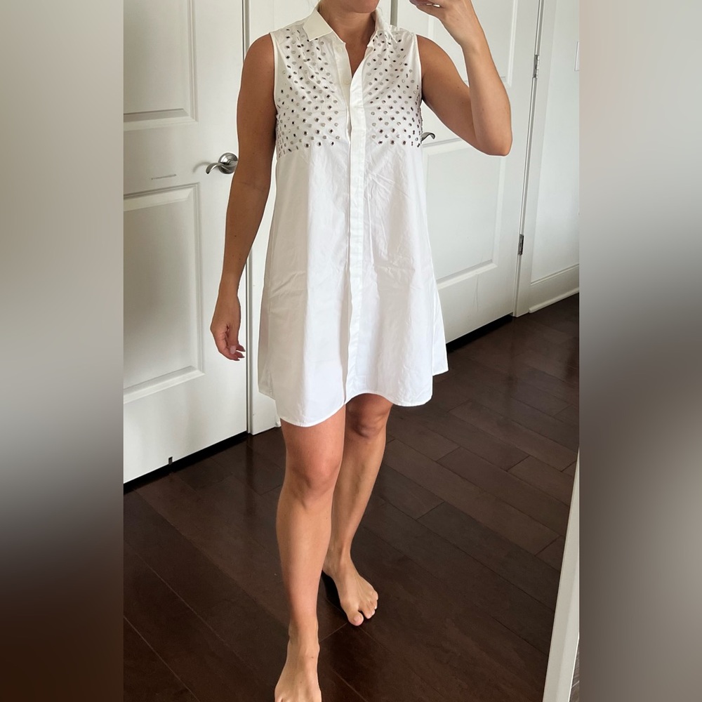 Alexander McQueen White Sleeveless Dress